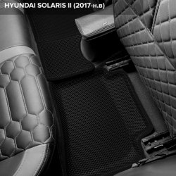 3D коврики EVA с бортами Hyundai Solaris II (2017-н.в.)