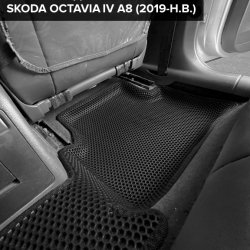 3D коврики EVA с бортами Skoda Octavia IV A8 (2019-н.в.)