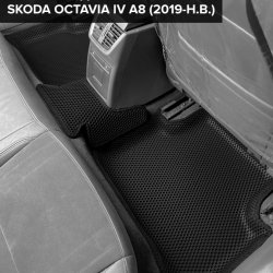 3D коврики EVA с бортами Skoda Octavia IV A8 (2019-н.в.)