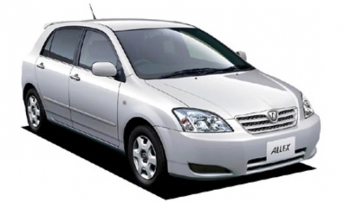 2D коврики EVA в салон  на Toyota Allex FWD, правый руль (2001-2006)