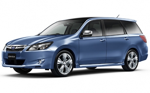 2D коврики EVA в салон  на Subaru Exiga, правый руль (2008-2018)