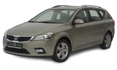 2D коврики EVA в салон  на Kia Ceed I рестайлинг (ED FL) универсал (2010-2012)