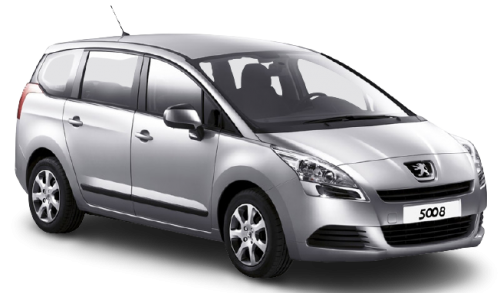 2D коврики EVA в салон и багажник  на Peugeot 5008 I, 5 мест (2009-2016)