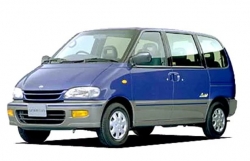 2D коврики EVA в салон  на Nissan Serena I C23, левый руль (1991-2001)