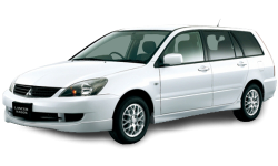 2D коврики EVA в салон и багажник  на Mitsubishi Lancer IX Cedia универсал правый руль (2000-2003)