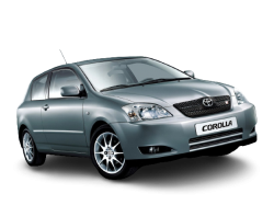 2D коврики EVA в салон  на Toyota Corolla IX E120 3D хетчбек, левый руль (2000-2006)